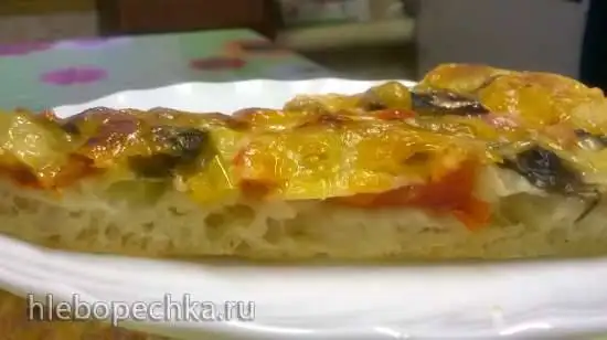 Тесто для пиццы (медленное).