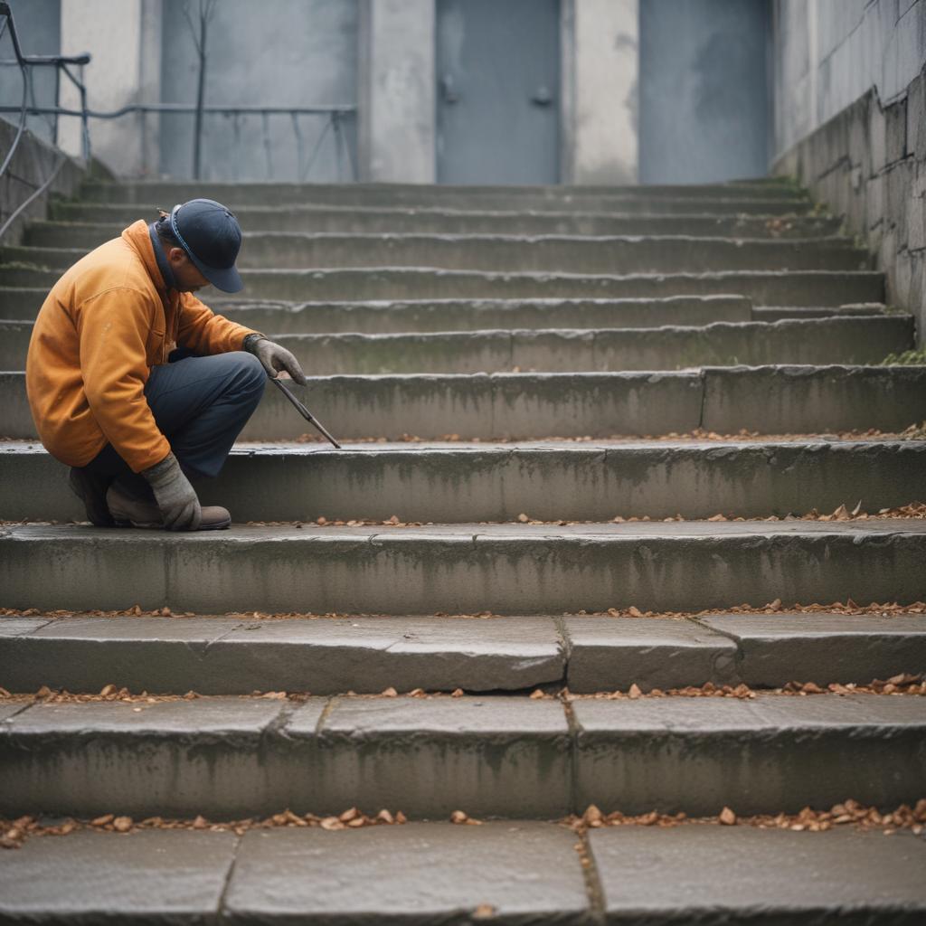 Восстановление бетонных ступеней лестниц