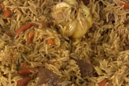 Рассыпчатый плов в казане — рецепт